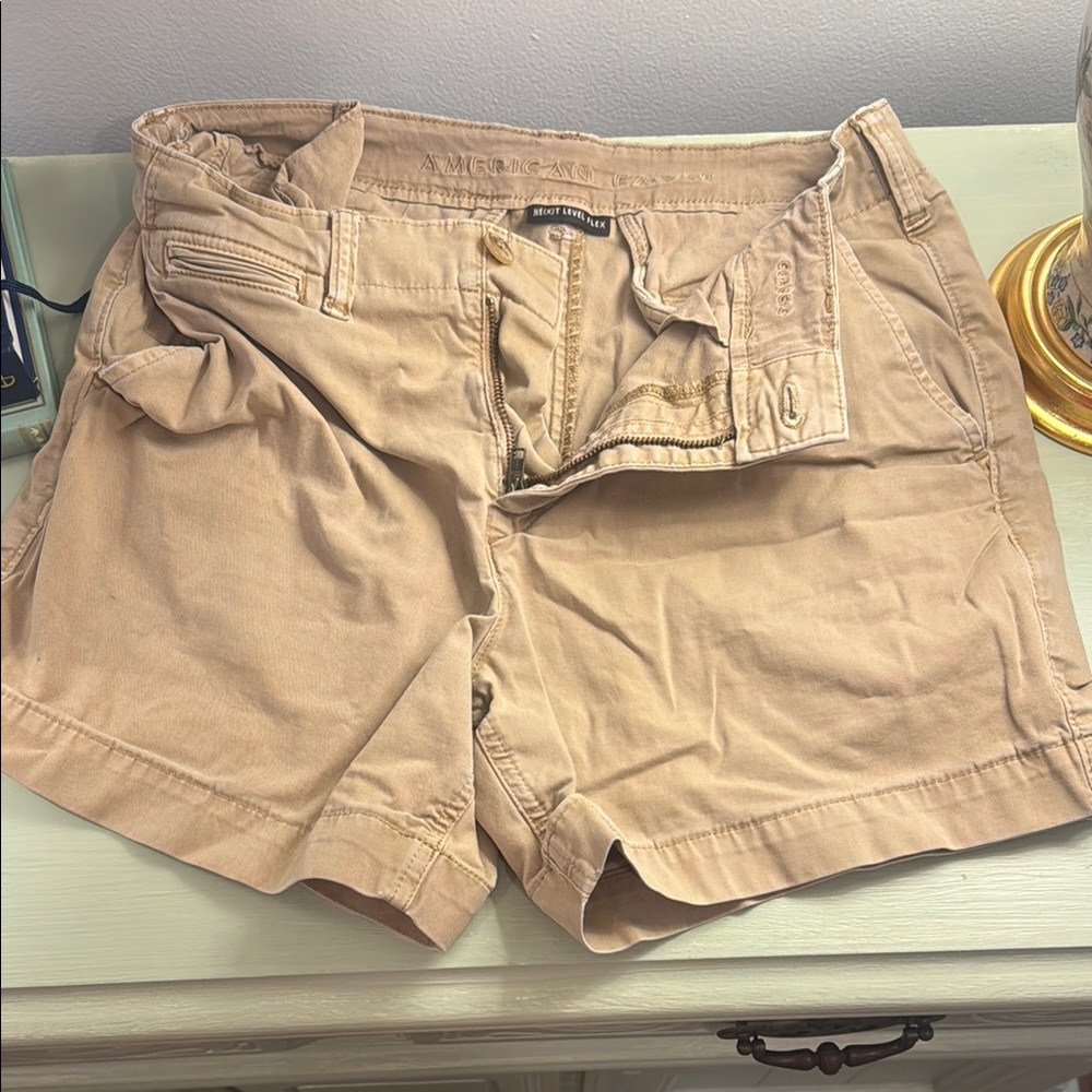 American Eagle Outfitters Tan Shorts Versatile Casual Wear